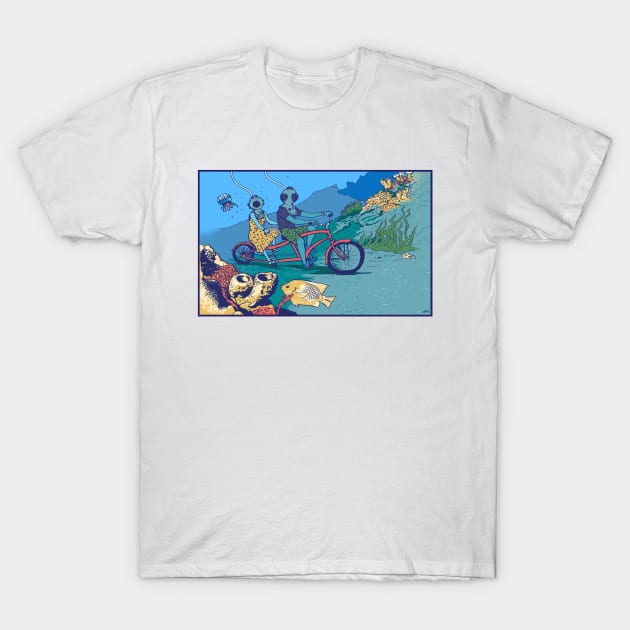 Tandem Ride T-Shirt by OBSUART